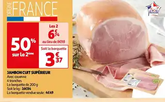 Auchan JAMBON CUIT SUPÉRIEUR offre
