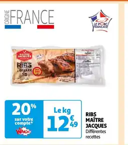 Auchan RIBS MAÎTRE JACQUES offre