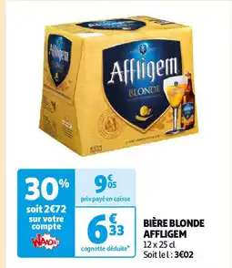 Auchan BIÈRE BLONDE AFFLIGEM offre