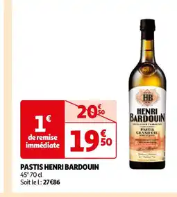 Auchan PASTIS HENRI BARDOUIN offre