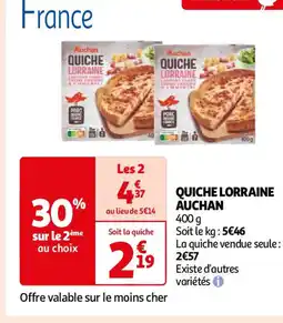 Auchan QUICHE LORRAINE AUCHAN offre