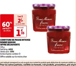 Auchan CONFITURE DE FRAISE INTENSE offre