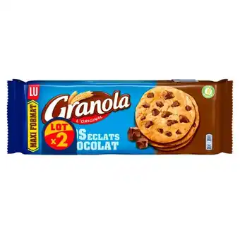 Auchan Cookies Gros Éclats De Chocolat Granola Lu offre