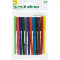 Auchan 12 Feutres De Coloriage Pouce offre