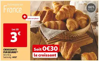 Auchan Supermarché CROISSANTS PUR BEURRE offre