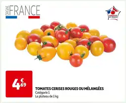 Auchan Supermarché TOMATES CERISES ROUGES OU MÉLANGÉES offre