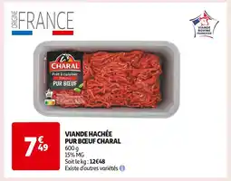 Auchan Supermarché CHARAL VIANDE HACHÉE PUR BŒUF offre