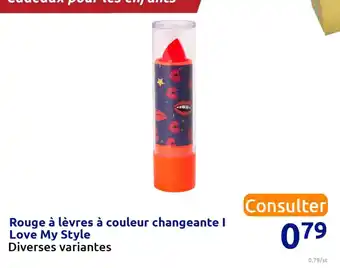 I love my style rouge à lèvres à couleur changeante