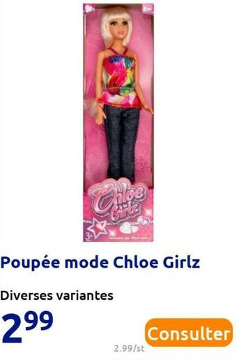Action Poupée mode chloe girlz offre