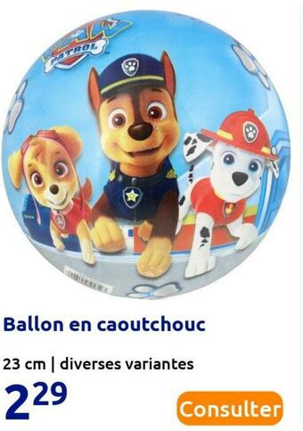 Action Ballon en caoutchouc offre
