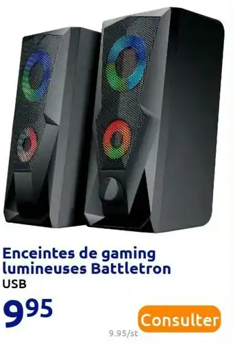 Battletron enceintes de gaming lumineuses