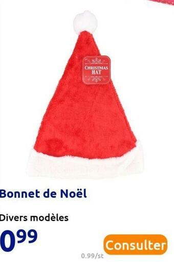 Action Bonnet de noël offre
