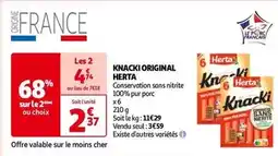 Auchan Herta - knacki original offre