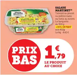 Hyper U SALADE MARTINET offre