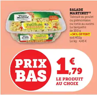 Hyper U SALADE MARTINET offre