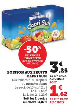 Hyper U BOISSON AUX FRUITS CAPRI SUN offre
