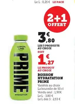 Hyper U BOISSON HYDRATATION offre
