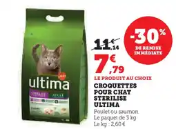 Hyper U CROQUETTES POUR CHAT STERILISE offre