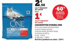 Hyper U CROQUETTES PURINA ONE offre
