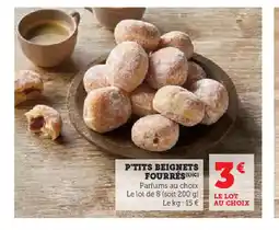 Hyper U P'TITS BEIGNETS FOURRÉS offre