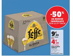 Hyper U LE 2ÈME PACK BIERE BLONDE LEFFE 6,6° offre