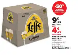 Super U BIERE BLONDE LEFFE 6,6° offre