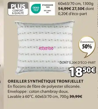 JYSK OREILLER SYNTHÉTIQUE TRONFJELLET offre