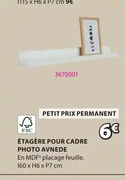 JYSK ÉTAGÈRE POUR CADRE PHOTO AVNEDE offre