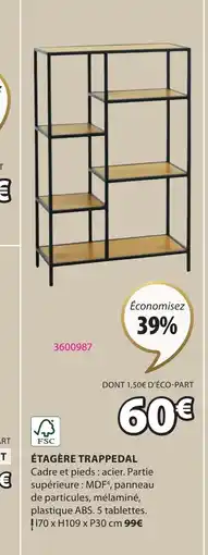 JYSK ÉTAGÈRE TRAPPEDAL offre