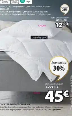 JYSK COUETTE SYNTHÉTIQUE ULVIK offre