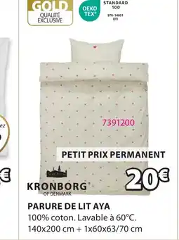 JYSK PARURE DE LIT AYA offre