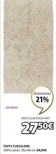 JYSK TAPIS TUESILDRE offre