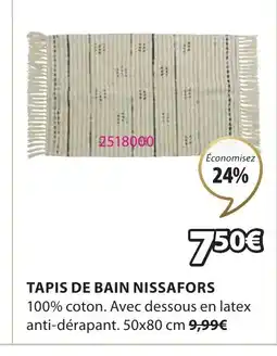 JYSK TAPIS DE BAIN NISSAFORS offre