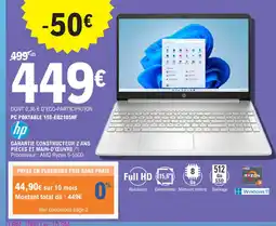 E.Leclerc PC PORTABLE 15S-EQ2105NF offre