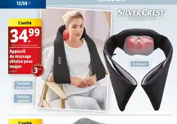 Lidl Appareil de massage shiatsu pour nuque offre