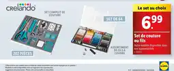 Lidl Set de couture ou fils offre