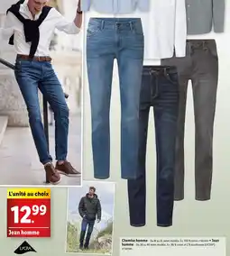 Lidl Jean homme offre
