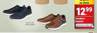 Lidl Sneakers homme offre