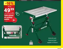 Lidl Table pliante de soudage mobile offre