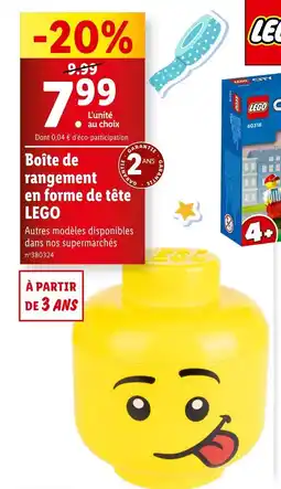 Lidl Boîte de rangement en forme de tête offre