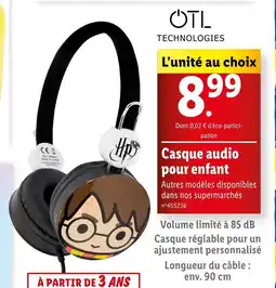 Lidl Casque audio pour enfant offre