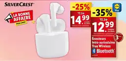 Lidl Silvercrest - ecouteurs intra-auriolaires true wireless offre