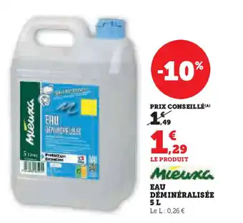 Hyper U EAU DÉMINÉRALISÉE 5L offre