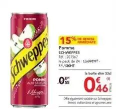 METRO Schweppes - pomme offre