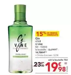 METRO G'vine - gin offre