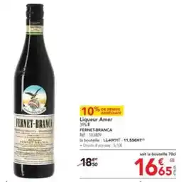 METRO Fernet-branca - liqueur amer offre