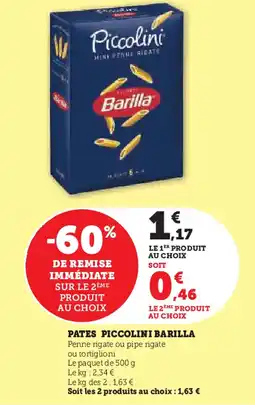 PATES PICCOLINI BARILLA