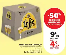 U Express BIERE BLONDE LEFFE 6,6° offre