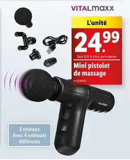 Lidl VITALmaxx Mini pistolet de massage offre