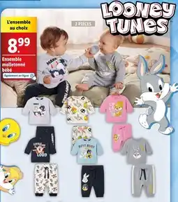 Lidl LOONEY TUNES Ensemble molletonné bébé offre
